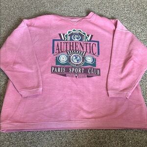 Pink Authentic Paris Sport Club Sweater